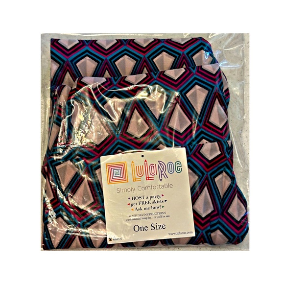 LuLaRoe OS Geometric Leggings Size One Size - Picture 5 of 5